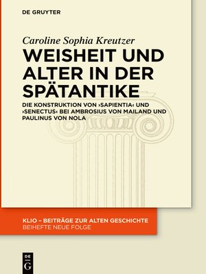 cover image of Weisheit und Alter in der Spätantike